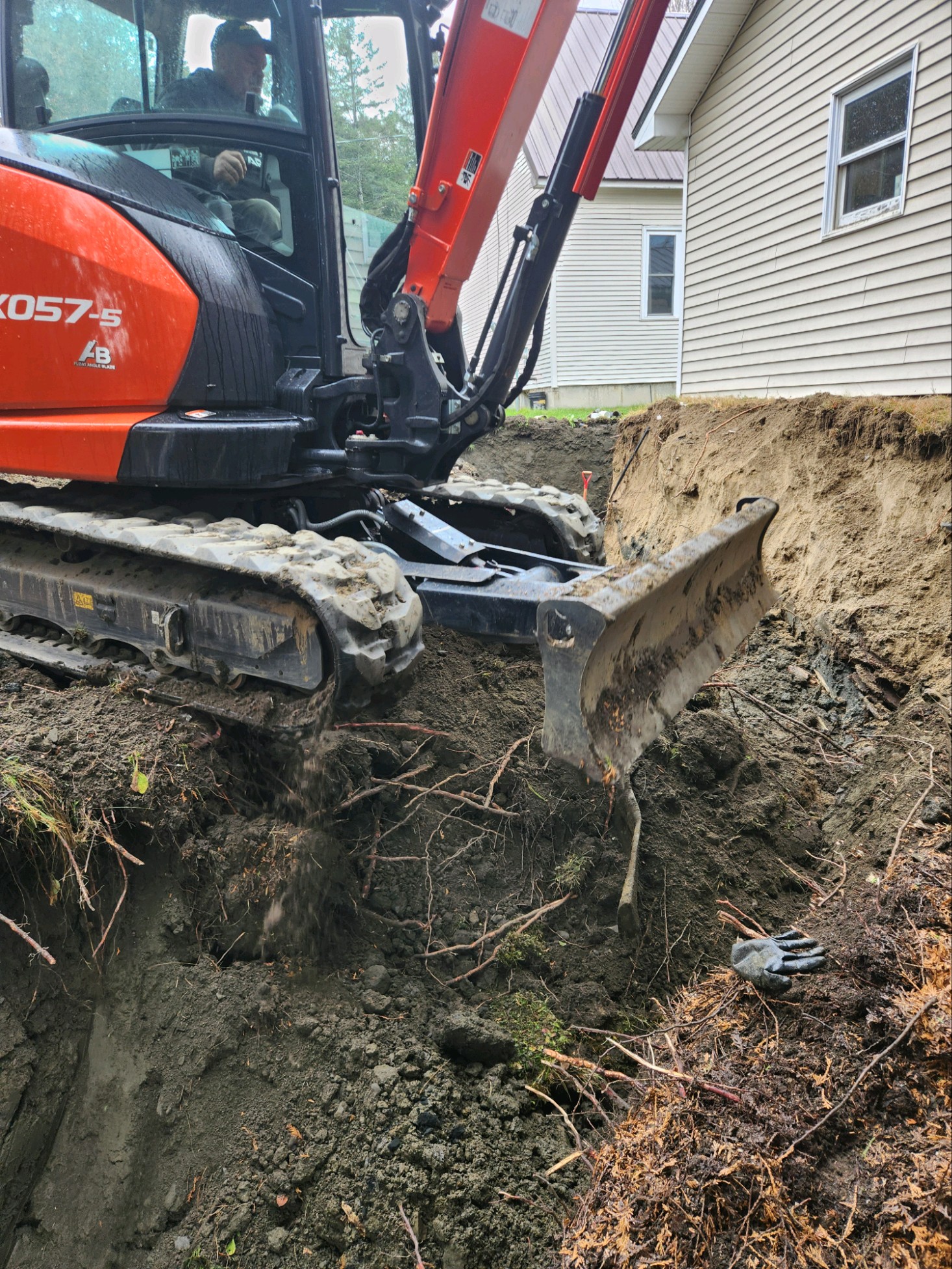 Excavator at work